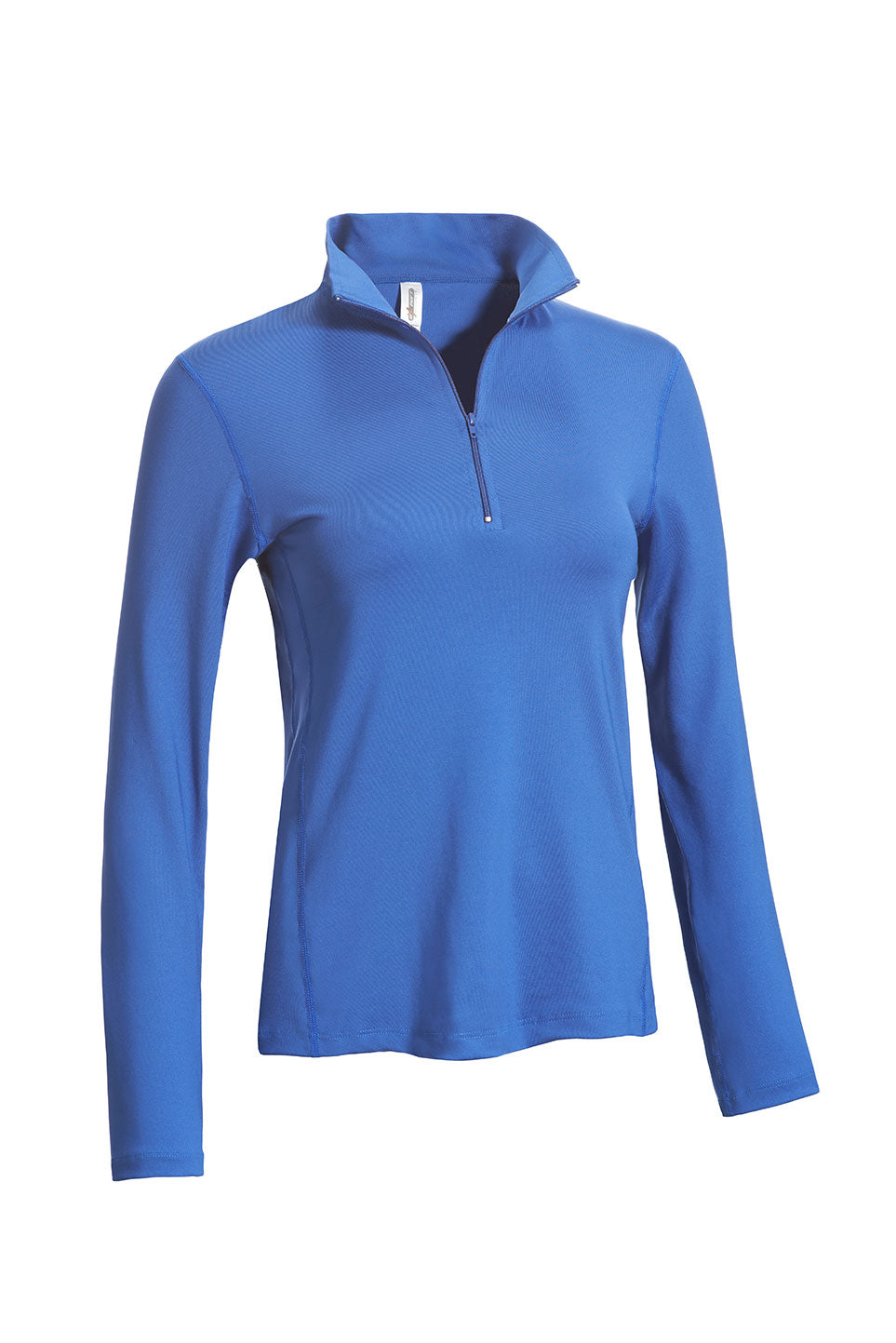 The 1/4 Zip Pullover Training Top in the color Cadet Blue on a white background. This Training top is moisture-wicking and made in the USA #cadet-blue