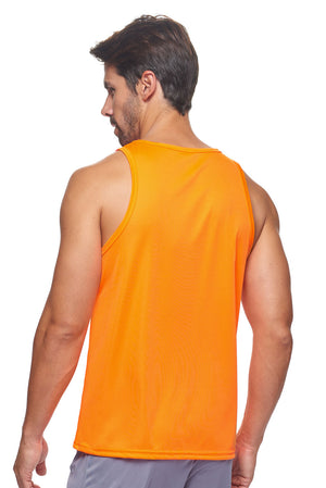 Expert Brand Wholesale Men's DriMax™ Endurance Sleeveless Tank Made in USA image 3#safety-orange