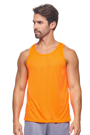 Expert Brand Wholesale Men's DriMax™ Endurance Sleeveless Tank Made in USA#safety-orange