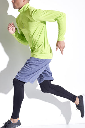 Expert Brand Wholesale Men's Running Tights in Black Image 2#black