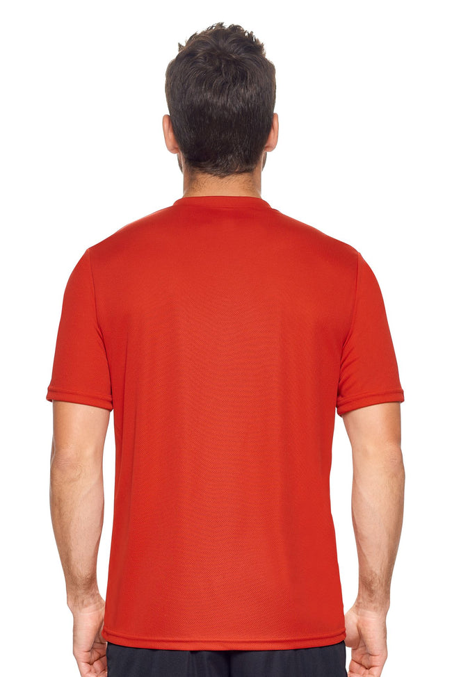 AJ802🇺🇸 Oxymesh™ V-Neck Tec Tee - Expert Brand #RED