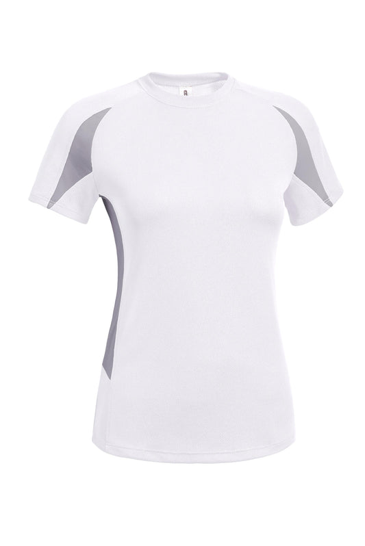 Expert Brand Wholesale Women's Oxymesh Crossroad Tee Performance Made in USA White Image 1 #white