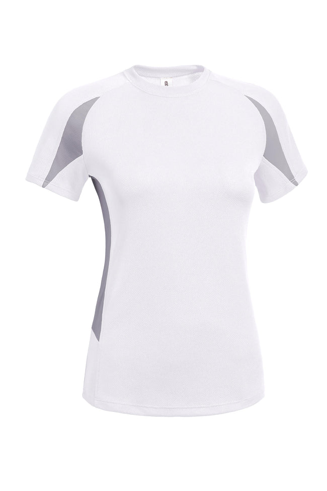 Expert Brand Wholesale Blanks Made in USA Women's Active Tee Oxymesh Crossroads Tee white#white