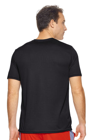 AJ801D🇺🇸 Oxymesh™ Crewneck Tec Tee - Expert Brand #BLACK