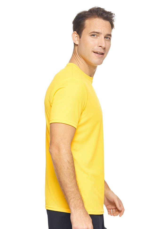 AJ801D🇺🇸 Oxymesh™ Crewneck Tec Tee - Expert Brand #BRIGHT YELLOW