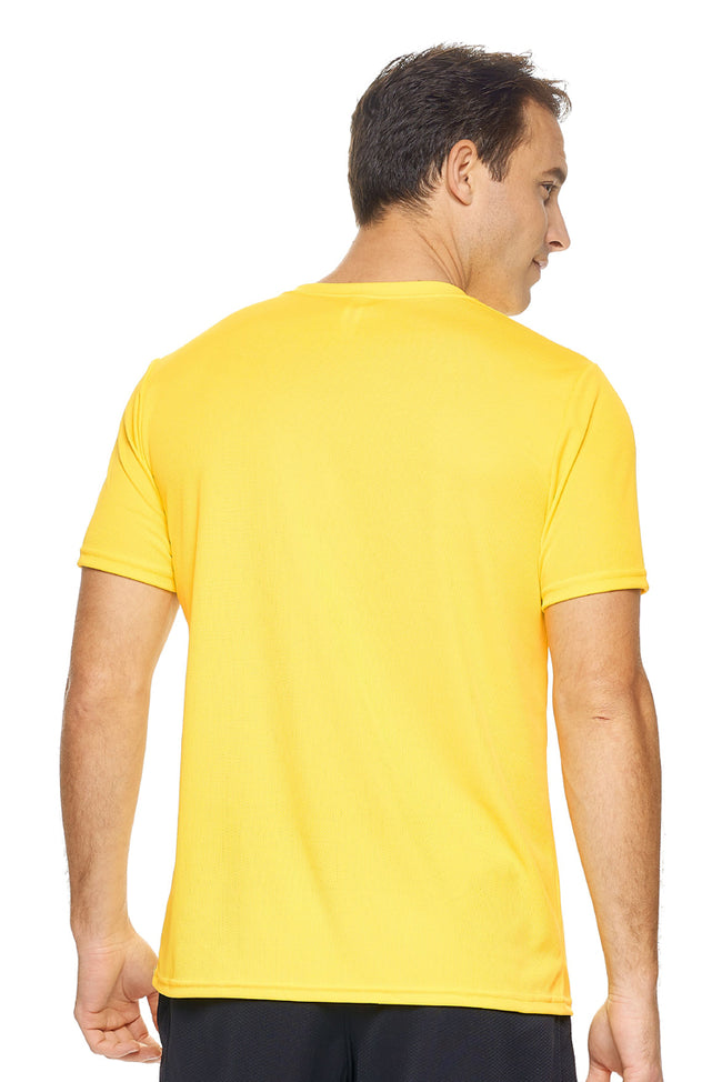 AJ801D🇺🇸 Oxymesh™ Crewneck Tec Tee - Expert Brand #BRIGHT YELLOW