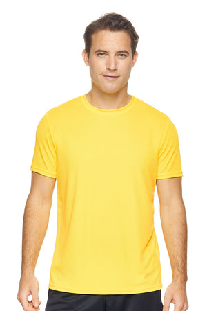 AJ801D🇺🇸 Oxymesh™ Crewneck Tec Tee - Expert Brand #BRIGHT YELLOW