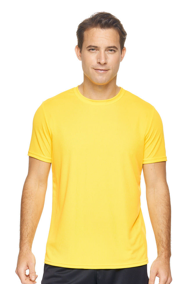 AJ801D🇺🇸 Oxymesh™ Crewneck Tec Tee - Expert Brand #BRIGHT YELLOW