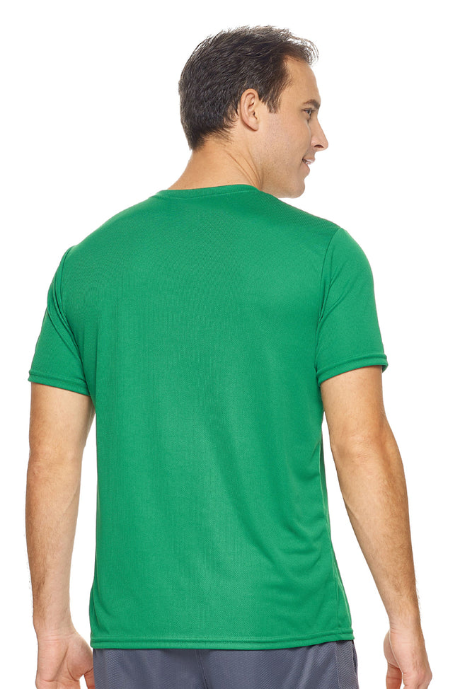 AJ801D🇺🇸 Oxymesh™ Crewneck Tec Tee - Expert Brand #KELLY GREEN