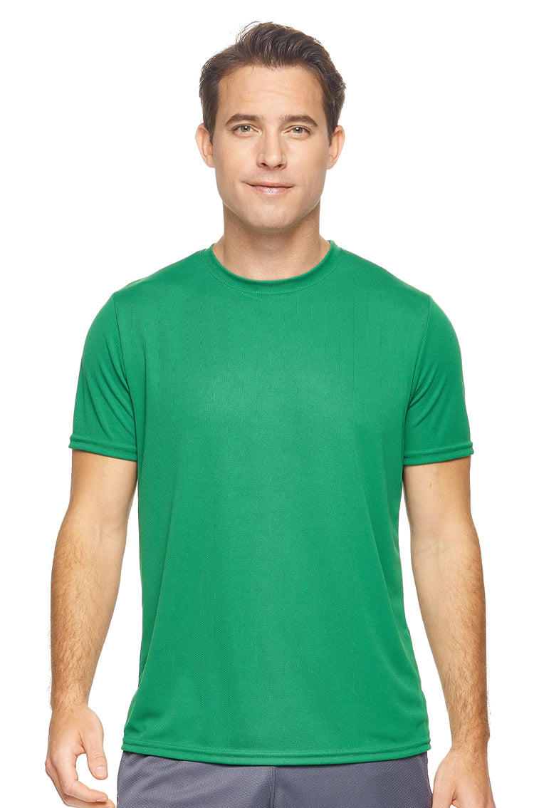 AJ801D🇺🇸 Oxymesh™ Crewneck Tec Tee - Expert Brand #KELLY GREEN