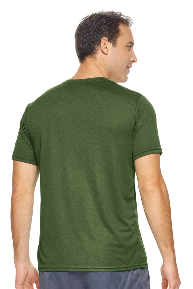 AJ801D🇺🇸 Oxymesh™ Crewneck Tec Tee - Expert Brand #MILITARY GREEN