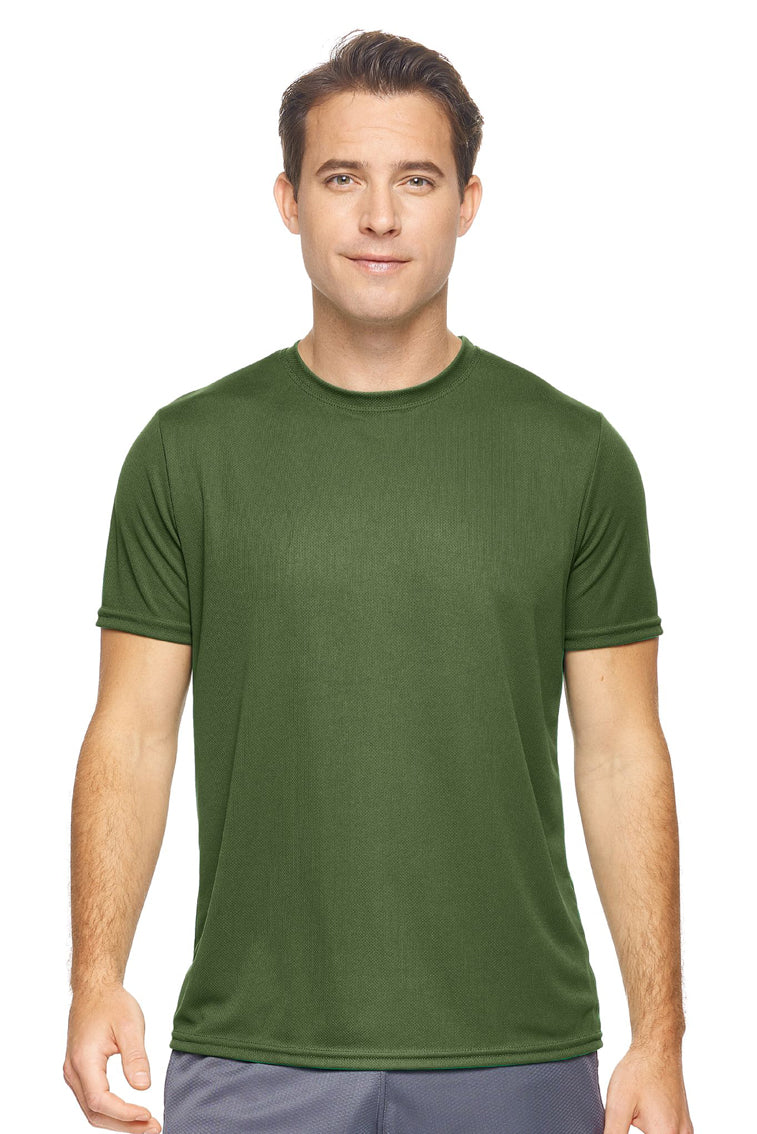 AJ801D🇺🇸 Oxymesh™ Crewneck Tec Tee - Expert Brand #MILITARY GREEN