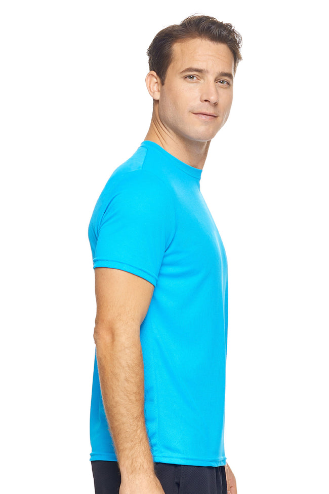AJ801D🇺🇸 Oxymesh™ Crewneck Tec Tee - Expert Brand #TURQUOISE