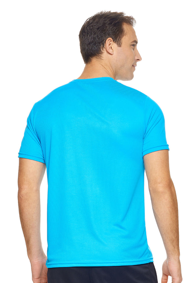 AJ801D🇺🇸 Oxymesh™ Crewneck Tec Tee - Expert Brand #TURQUOISE