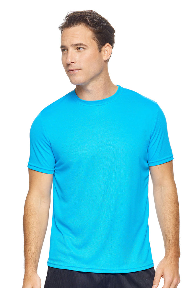 AJ801D🇺🇸 Oxymesh™ Crewneck Tec Tee - Expert Brand #TURQUOISE