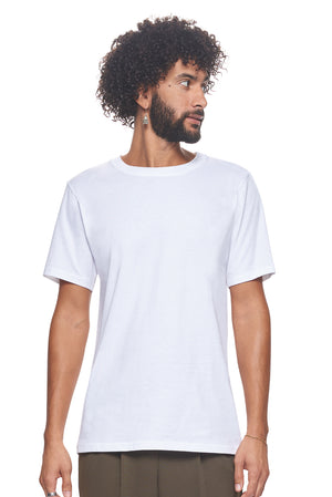 Expert Brand Wholesale Blanks Unisex Organic Cotton T-Shirt Made in USA in white Image 2#white