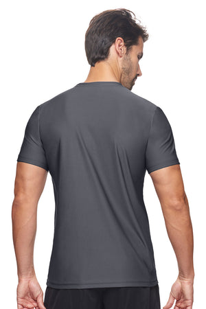 Expert Brand Wholesale Ecotek Recycled Performance Shirt Made in USA REPREVE RP801U Charcoal image 3#charcoal