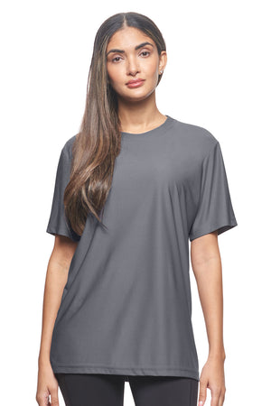 Expert Brand Wholesale Ecotek Recycled Performance Shirt Made in USA REPREVE RP801U Charcoal image 4#charcoal