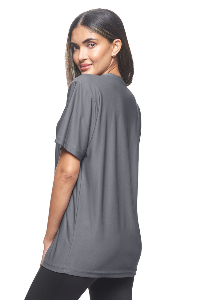 Expert Brand Wholesale Ecotek Recycled Performance Shirt Made in USA REPREVE RP801U Charcoal image 5#charcoal