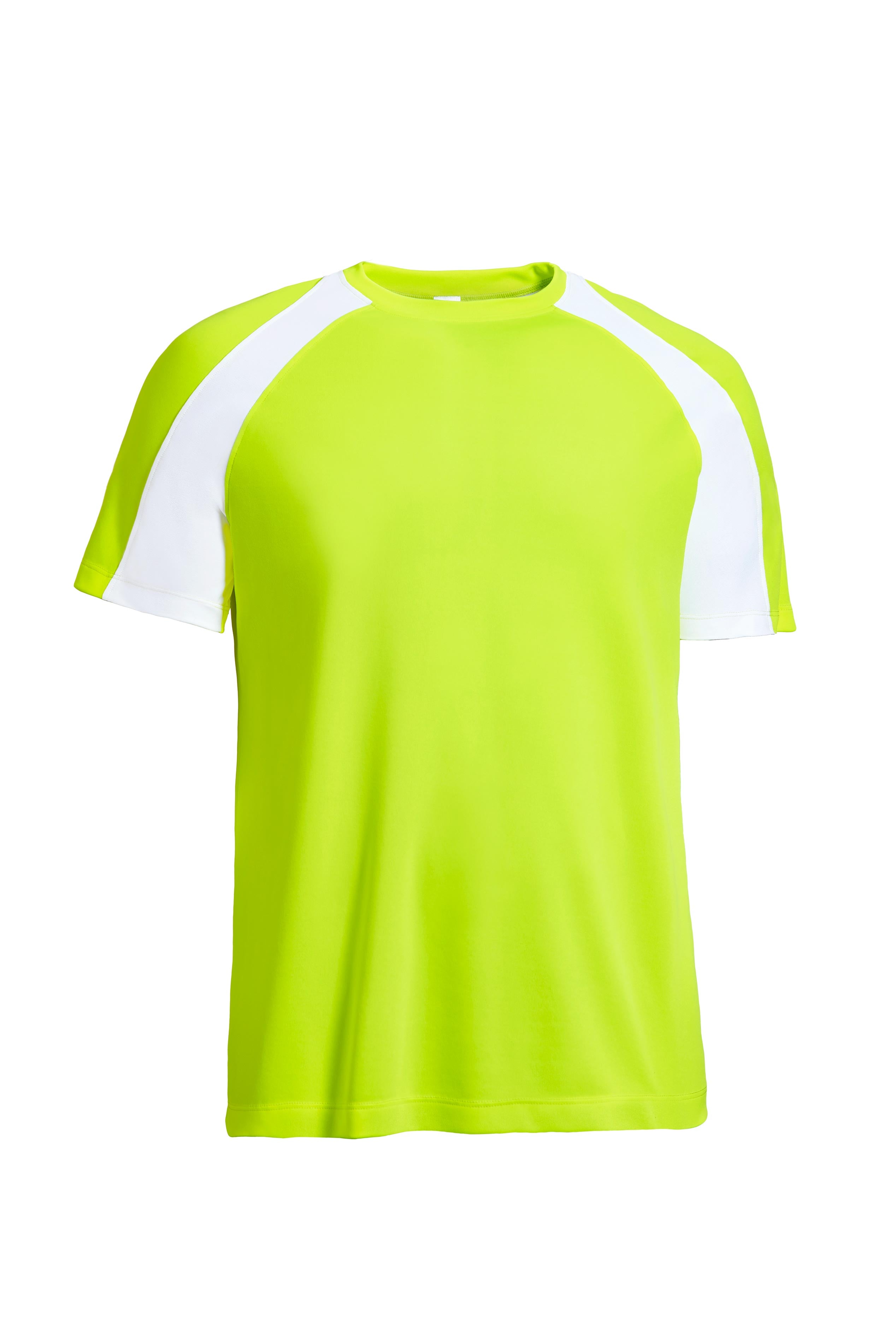 AI832 DriMax™ Freefall Raglan Colorblock Tee in Safety Yellow by Expert Brand Wholesale #safety-yellow


