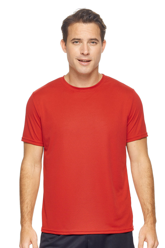 AJ801D🇺🇸 Oxymesh™ Crewneck Tec Tee - Expert Brand #RED