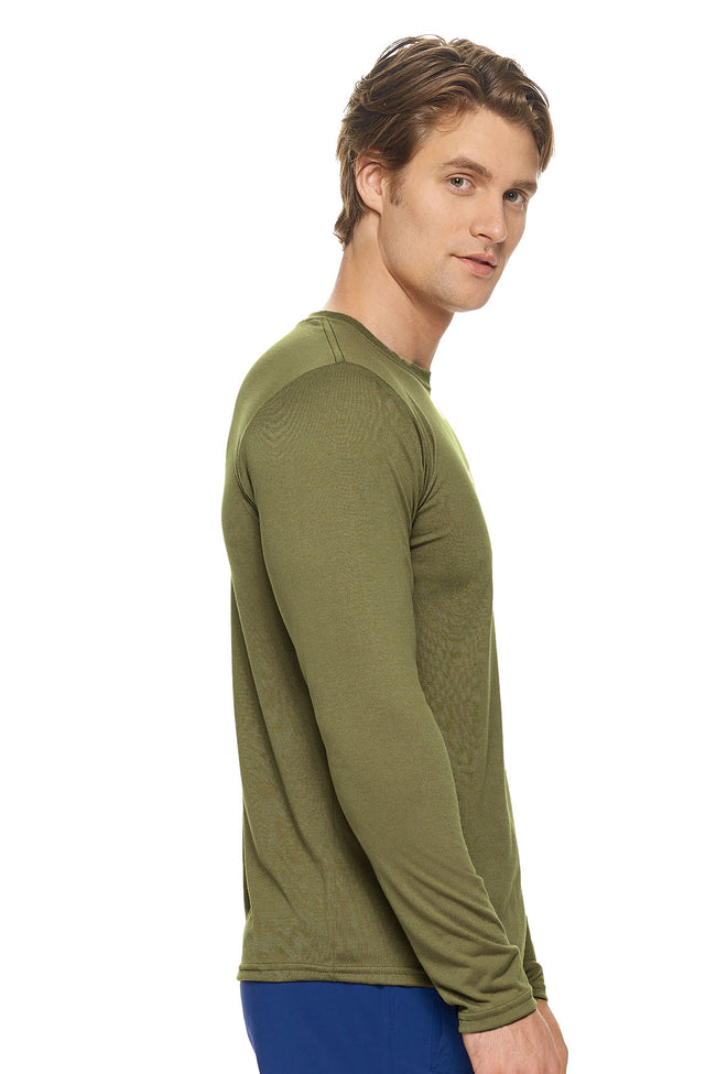 Expert Brand Wholesale Men's In the Field Outdoors Long Sleeve Tee Made in USA PT808 Tan 499 Image 2#tan-499