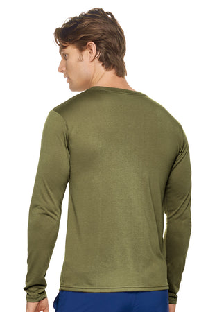 Expert Brand Wholesale Men's In the Field Outdoors Long Sleeve Tee Made in USA PT808 Tan 499 Image 3#tan-499