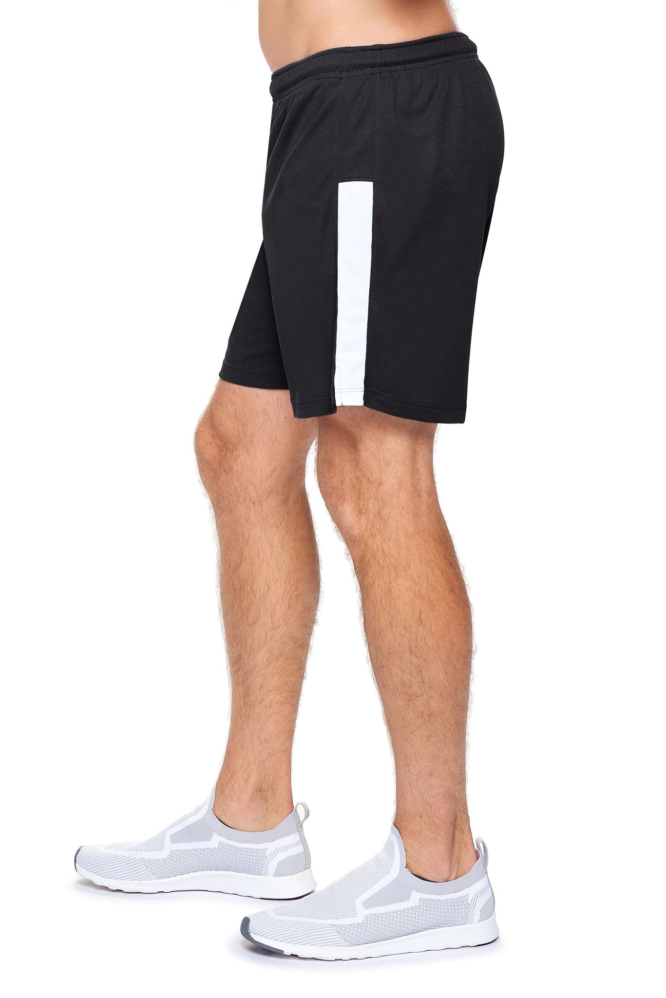 Expert Brand Wholesale Blanks Made in USA Men's Oxymesh™ Premium Shorts in black image 2#black