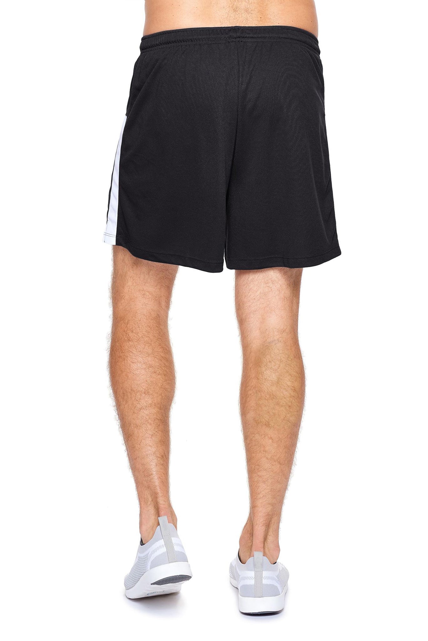 Expert Brand Wholesale Blanks Made in USA Men's Oxymesh™ Premium Shorts in black image 3#black