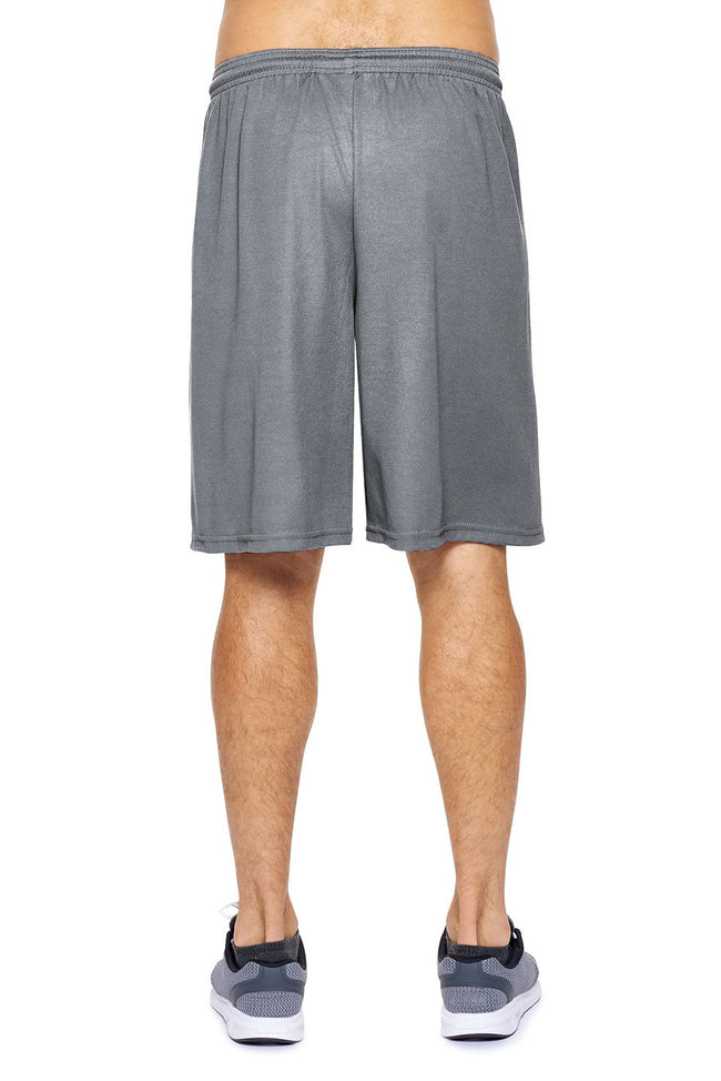 Expert Brand Wholesale Men's Made in USA Oxymesh Training Shorts in Steel image 3#steel
