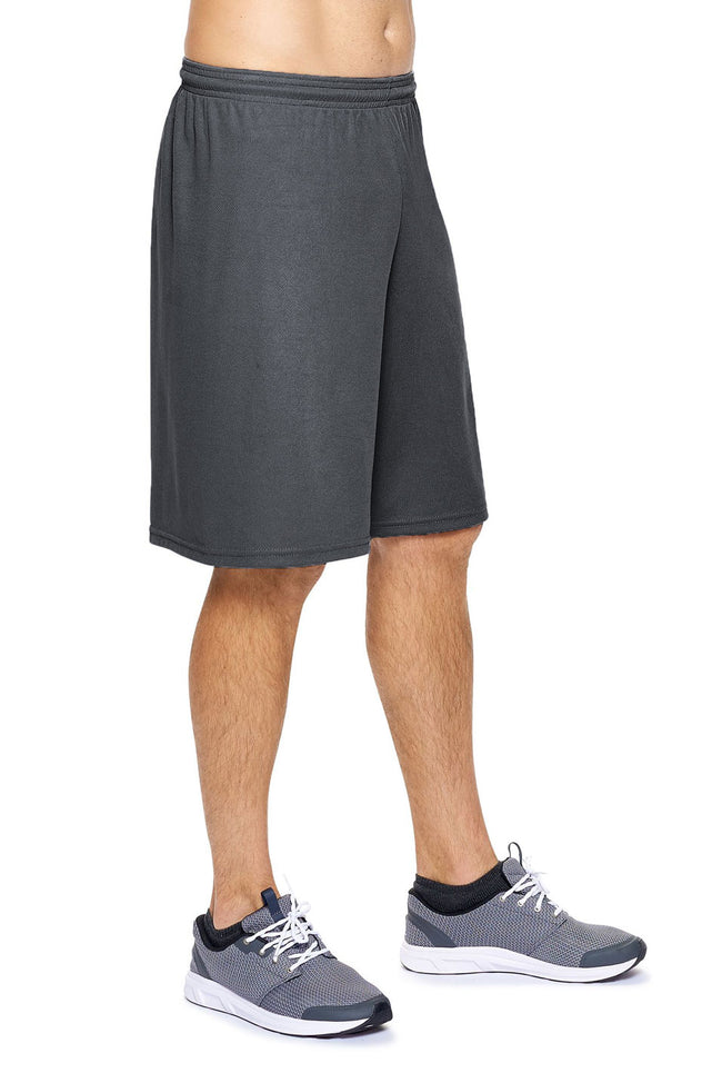 Expert Brand Wholesale Men's Made in USA Oxymesh Training Shorts in Graphite image 2#graphite