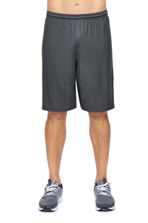 Expert Brand Wholesale Men's Made in USA Oxymesh Training Shorts in Graphite#graphite