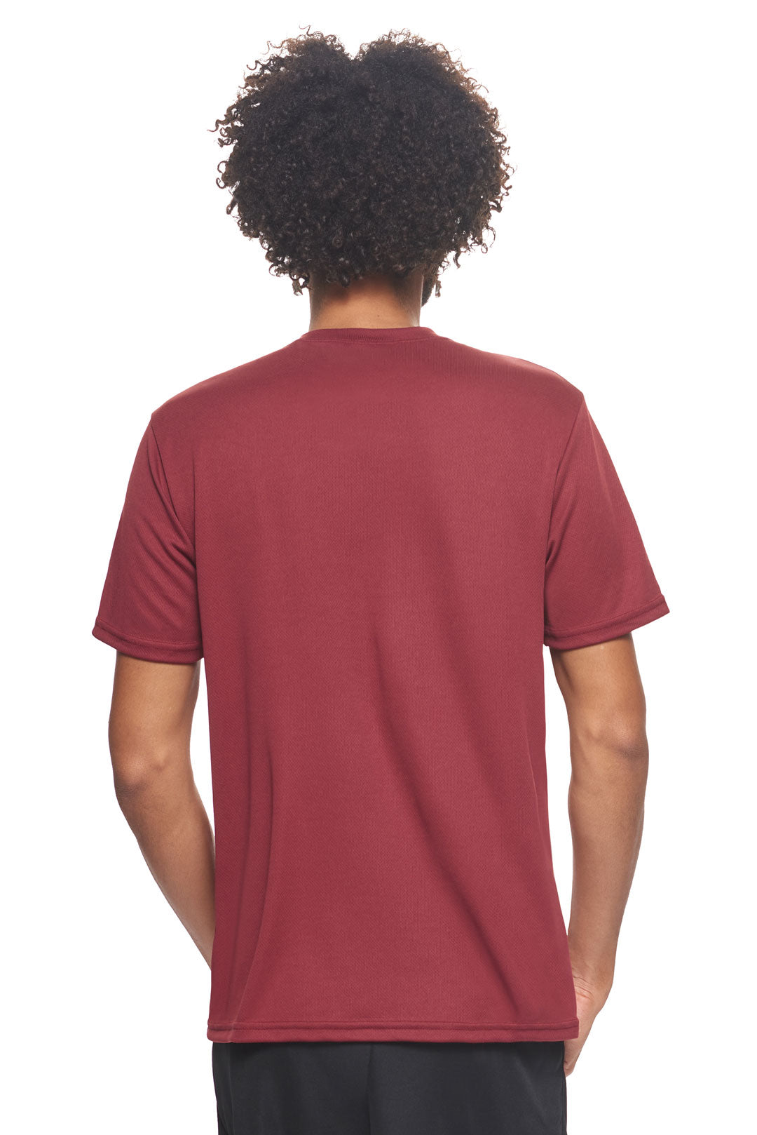 Expert Brand Wholesale Men's Oxymesh Performance Tee Made in USA Cardinal Red Image 3 #cardinal-red