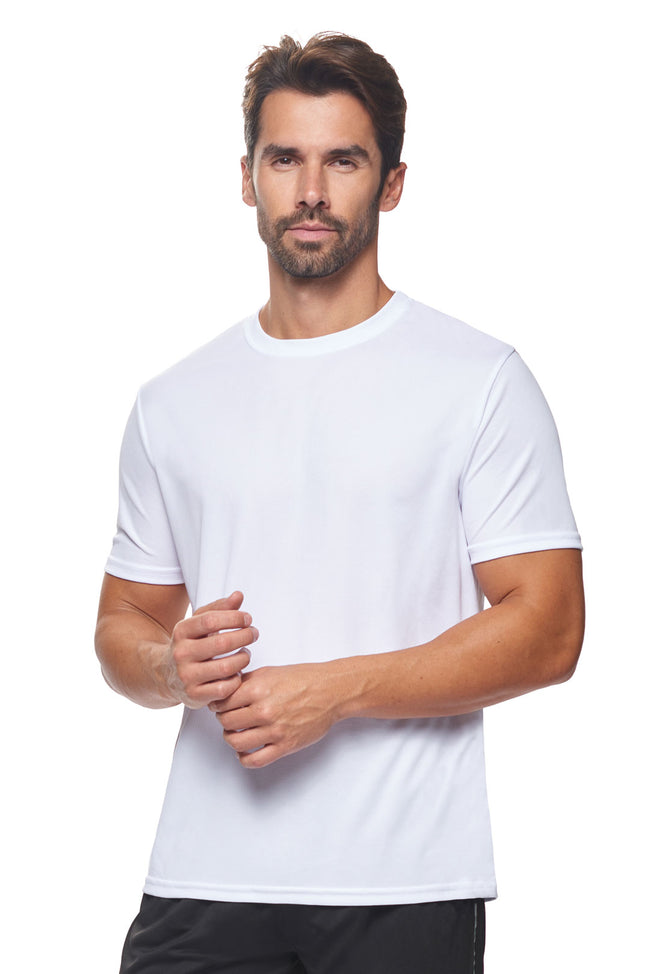 AJ801D🇺🇸 Oxymesh™ Crewneck Tec Tee - Expert Brand #WHITE