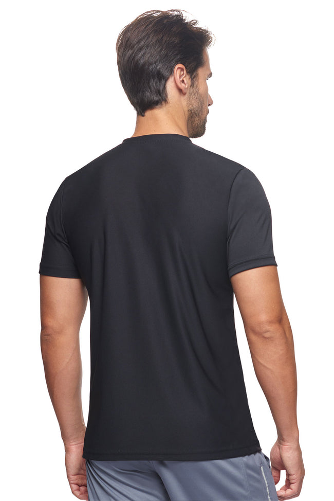 Expert Brand Wholesale Made in USA Recycled Polyester Repreve Performance Tee Unisex RP801U Black image 3#black