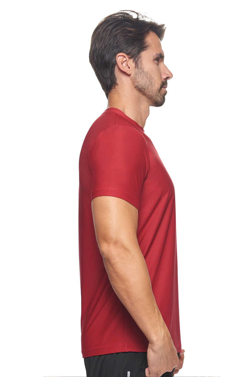 Expert Brand Wholesale Made in USA Recycled Polyester Repreve Performance Tee Unisex RP801U Poinsettia image 2#poinsettia