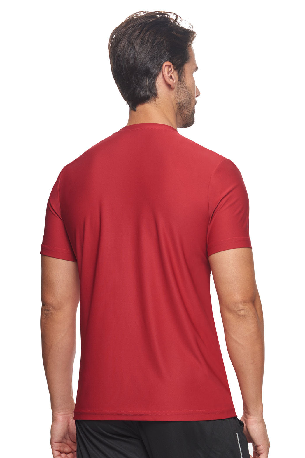 Expert Brand Wholesale Made in USA Recycled Polyester Repreve Performance Tee Unisex RP801U Poinsettia image 3#poinsettia