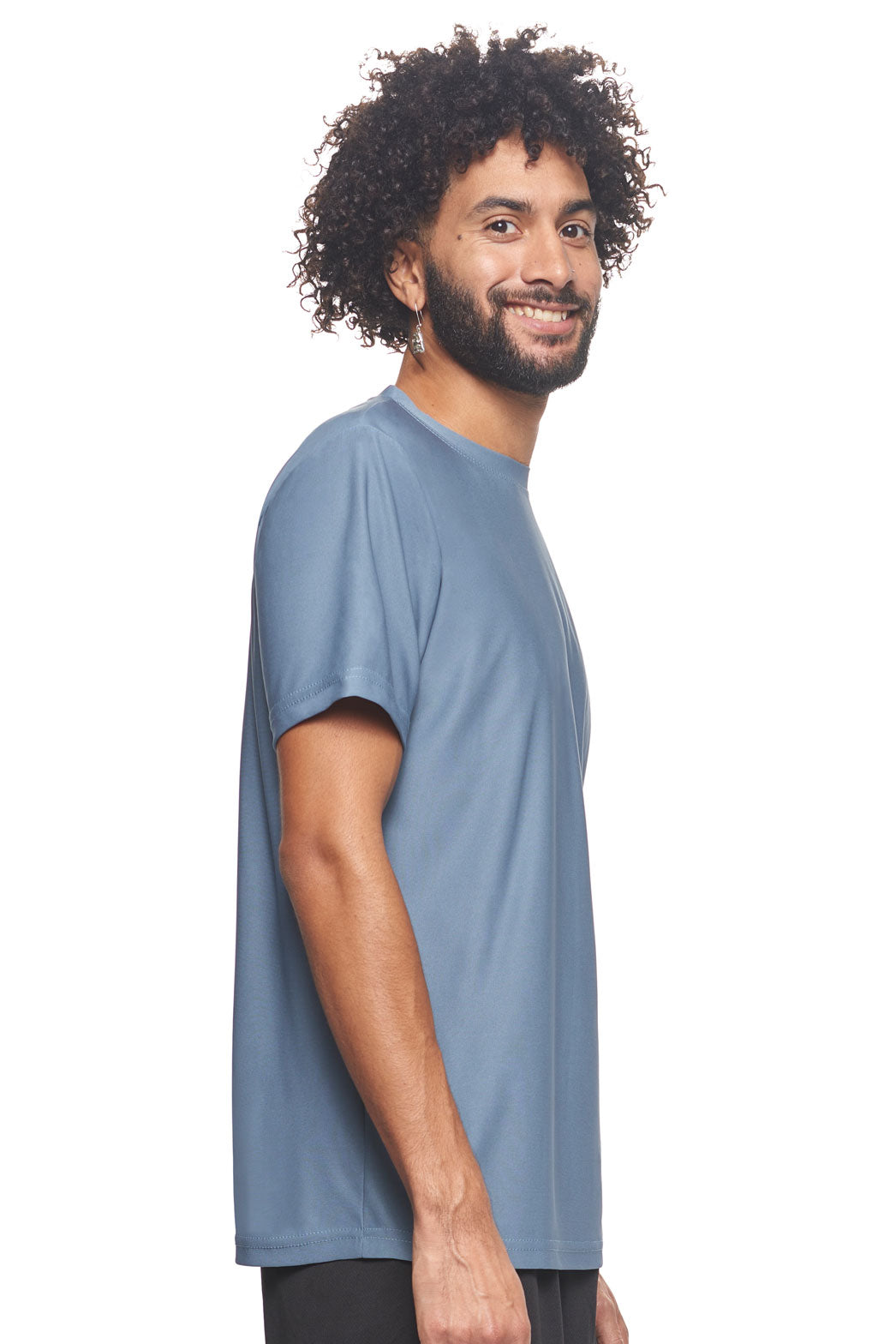 Expert Brand Wholesale Made in USA Recycled Polyester Repreve Performance Tee Unisex RP801U Tahoe image 2#tahoe