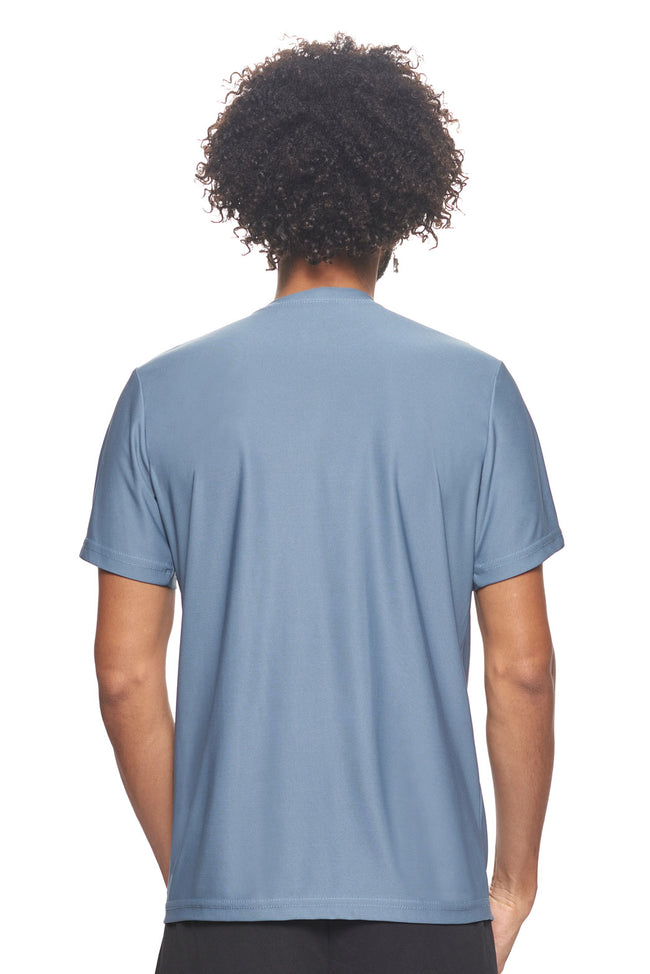 Expert Brand Wholesale Made in USA Recycled Polyester Repreve Performance Tee Unisex RP801U Tahoe image 3#tahoe