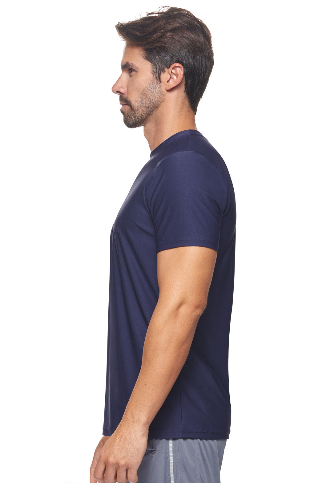 Expert Brand Wholesale Made in USA Recycled Polyester Repreve Performance Tee Unisex Twilight Image 2#twilight