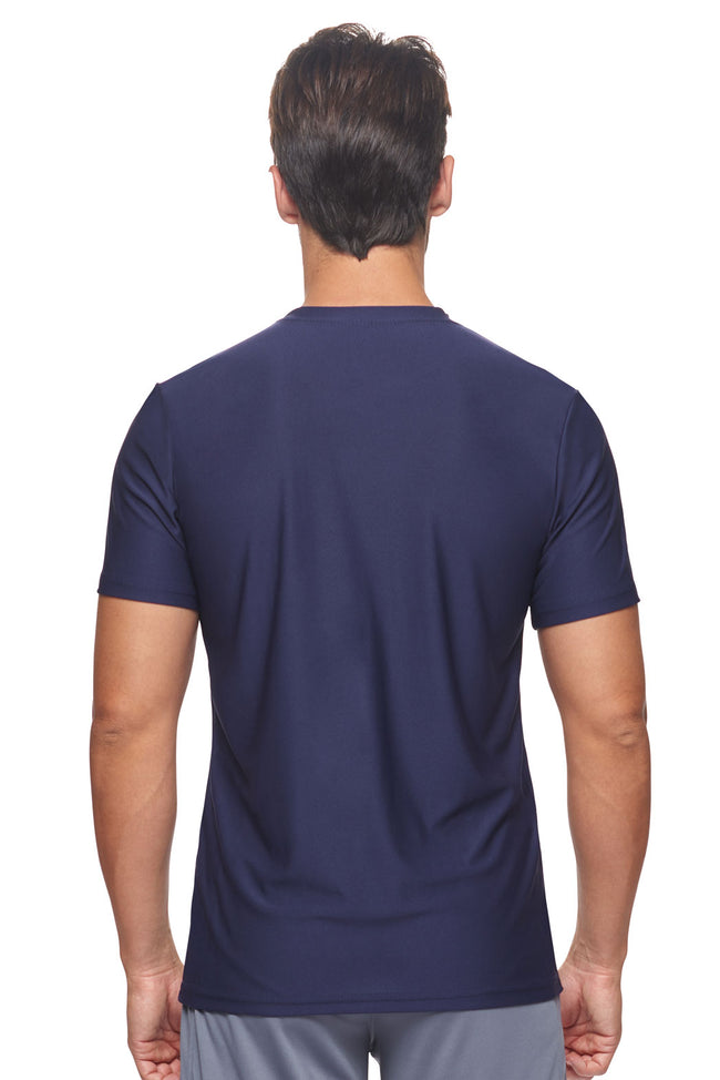 Expert Brand Wholesale Made in USA Recycled Polyester Repreve Performance Tee Unisex Twilight Image 3#twilight