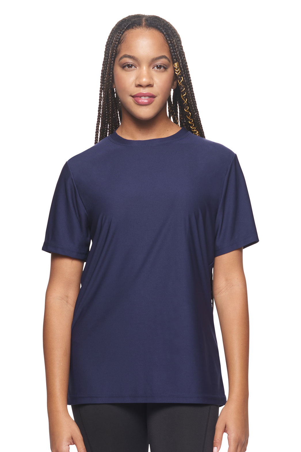 Expert Brand Wholesale Made in USA Recycled Polyester Repreve Performance Tee Unisex Twilight Image 4#twilight