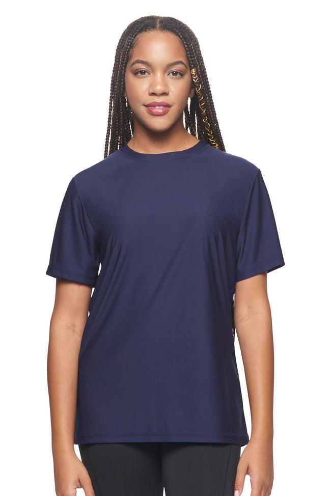 Expert Brand Wholesale Made in USA Recycled Polyester Repreve Performance Tee Unisex Twilight Image 4#twilight
