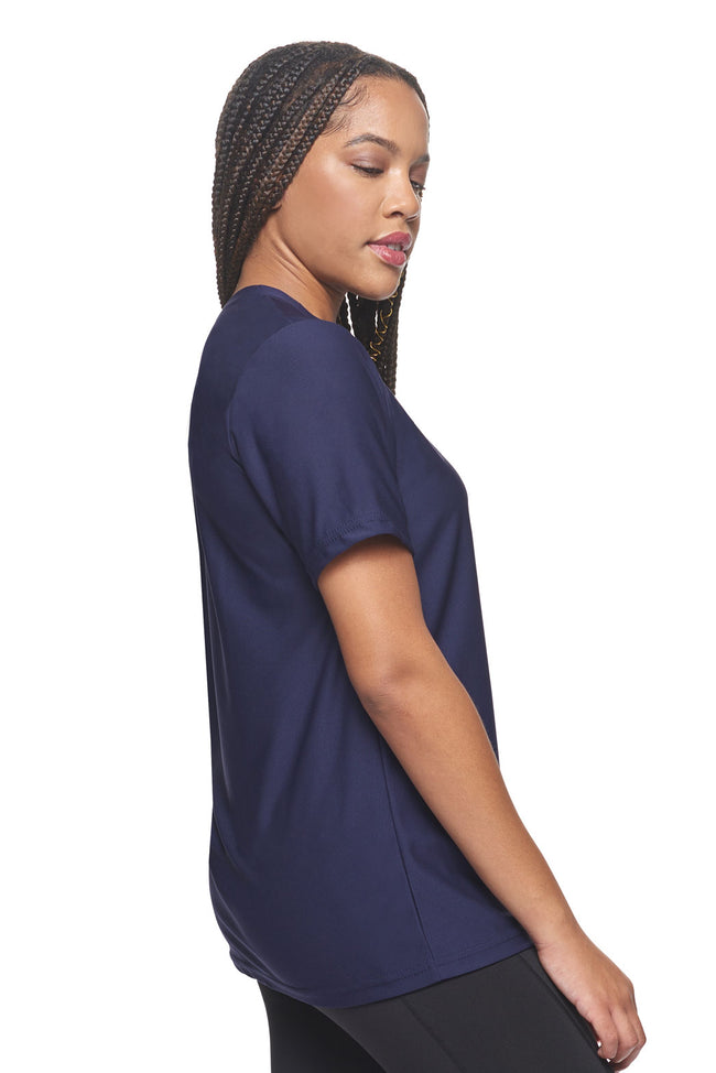 Expert Brand Wholesale Made in USA Recycled Polyester Repreve Performance Tee Unisex Twilight Image 5#twilight
