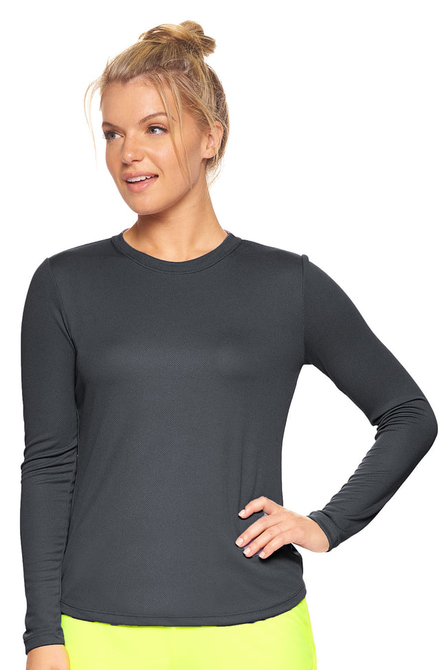 AJ301D🇺🇸 Oxymesh™ Long Sleeve Tec Tee - Expert Brand #GRAPHITE