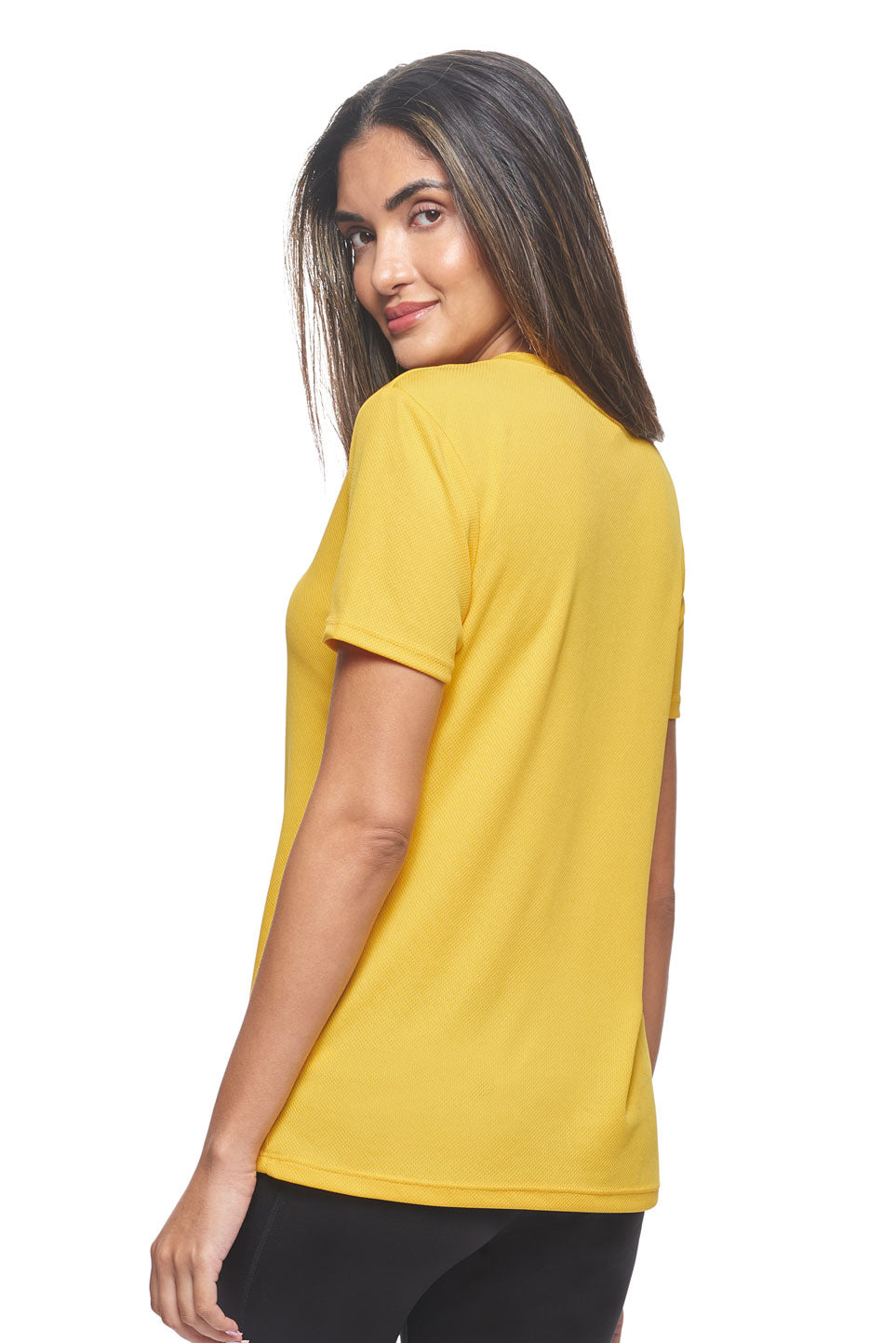 AJ202D🇺🇸 Oxymesh™ V-Neck Tec Tee - Expert Brand #GOLD