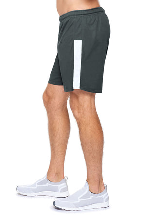 Expert Brand Wholesale Blanks Made in USA Men's Oxymesh™ Premium Shorts in graphite image 2#graphite