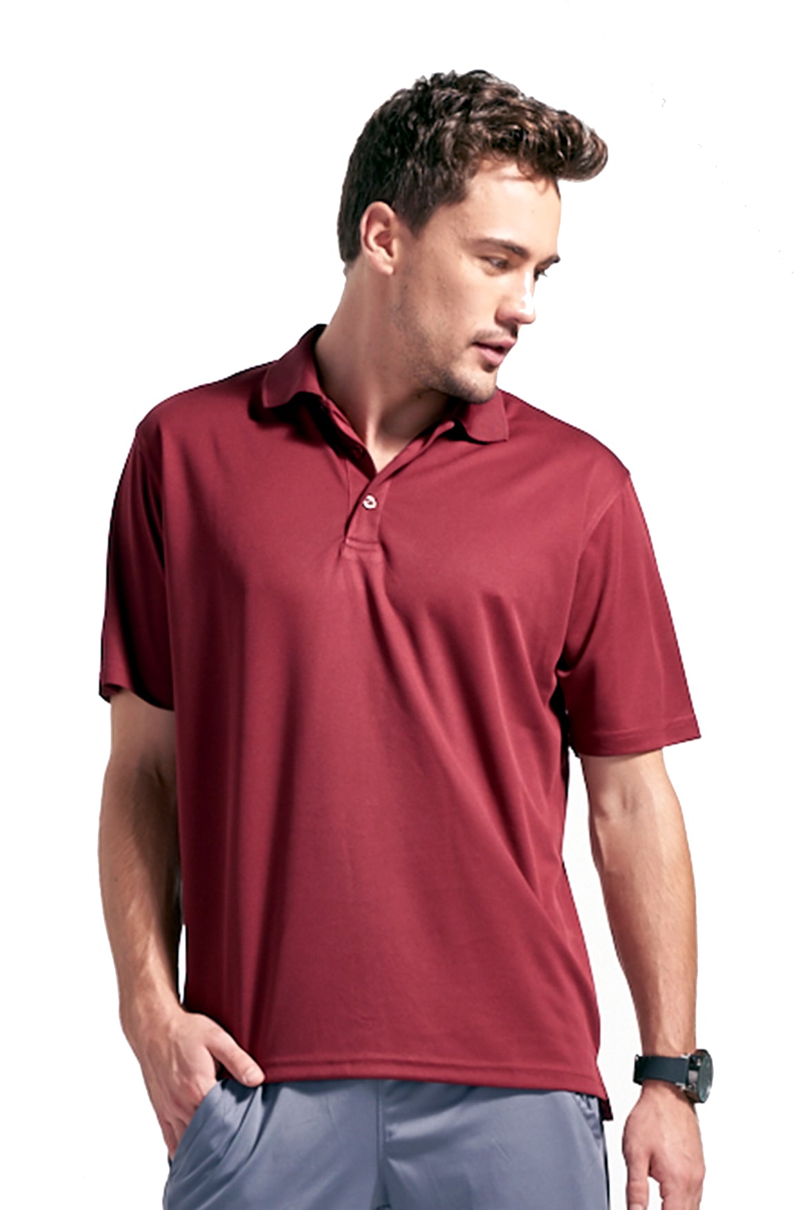 Expert Brand Wholesale Men's Oxymesh™ City Polo AJ850 cardinal red  #cardinal-red