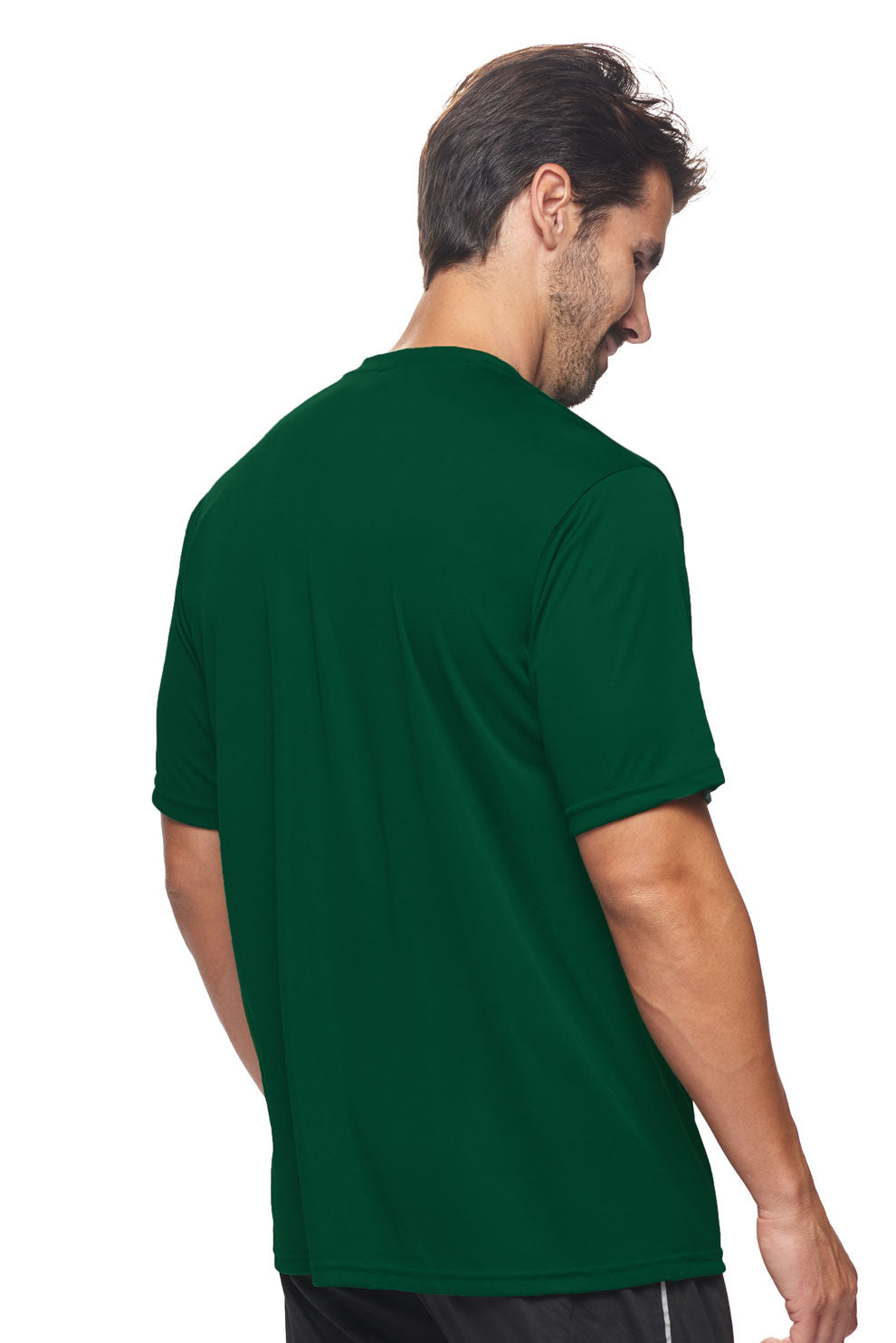 Expert Brand Wholesale Men's DriMax™ Crewneck Performance Tee Made in USA AI801D forest green image 2#forest
