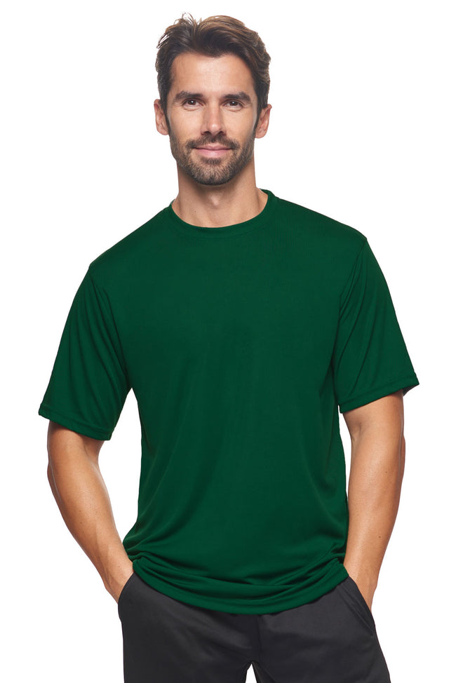 Expert Brand Wholesale Men's DriMax™ Crewneck Performance Tee Made in USA AI801D forest green#forest